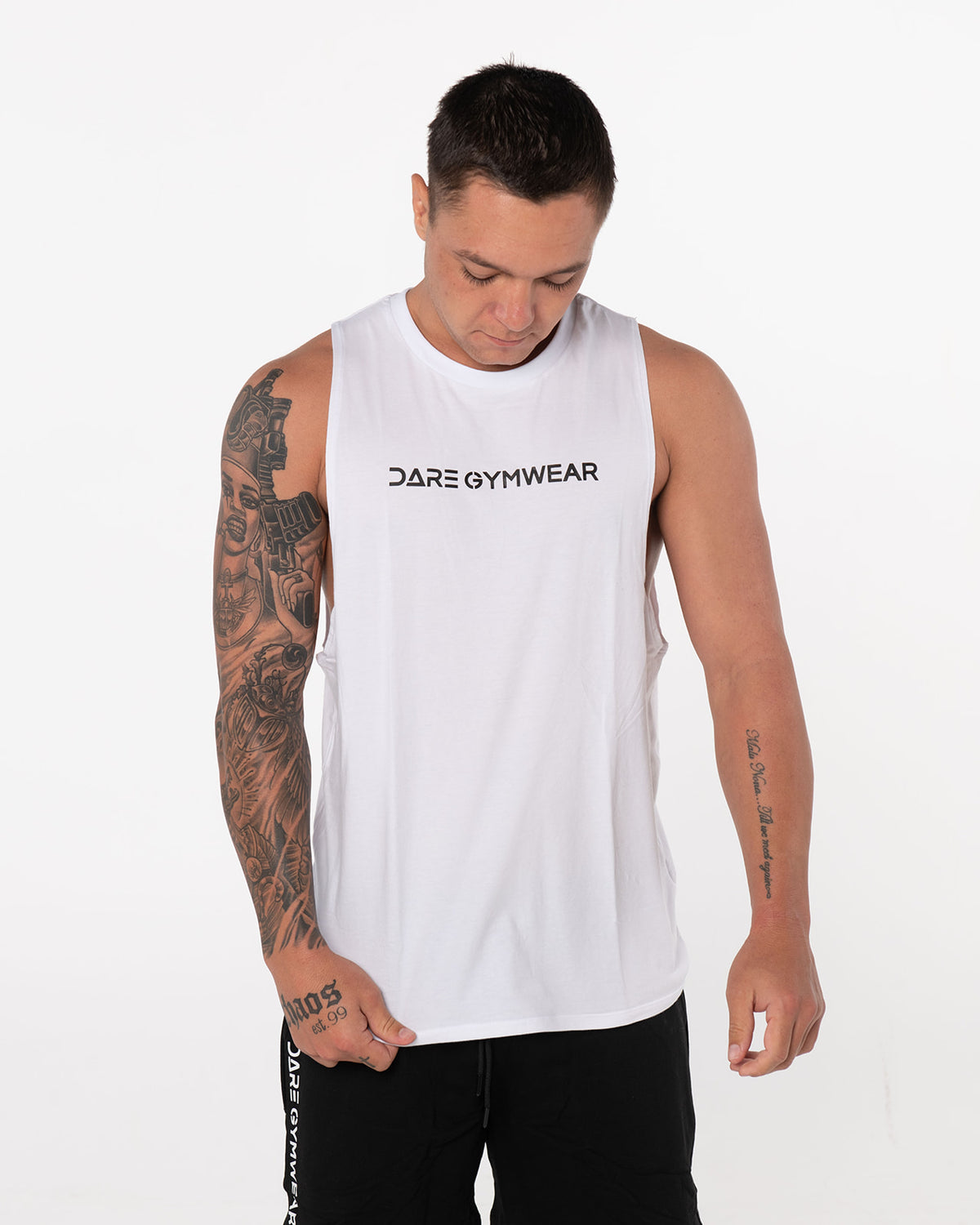 Men's Muscle Tank - White