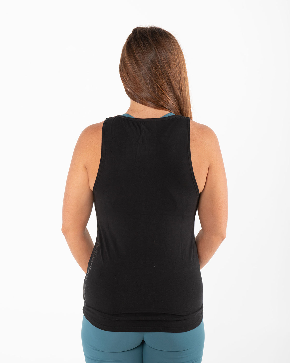 Women's Essential Longline Tank - Black